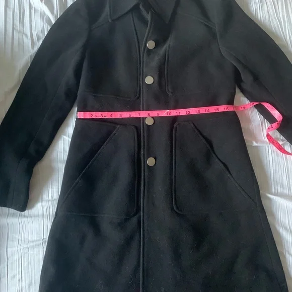 Kimi & Kai black wool walking coat, maternity Sz Med NWT - Picture 6 of 8